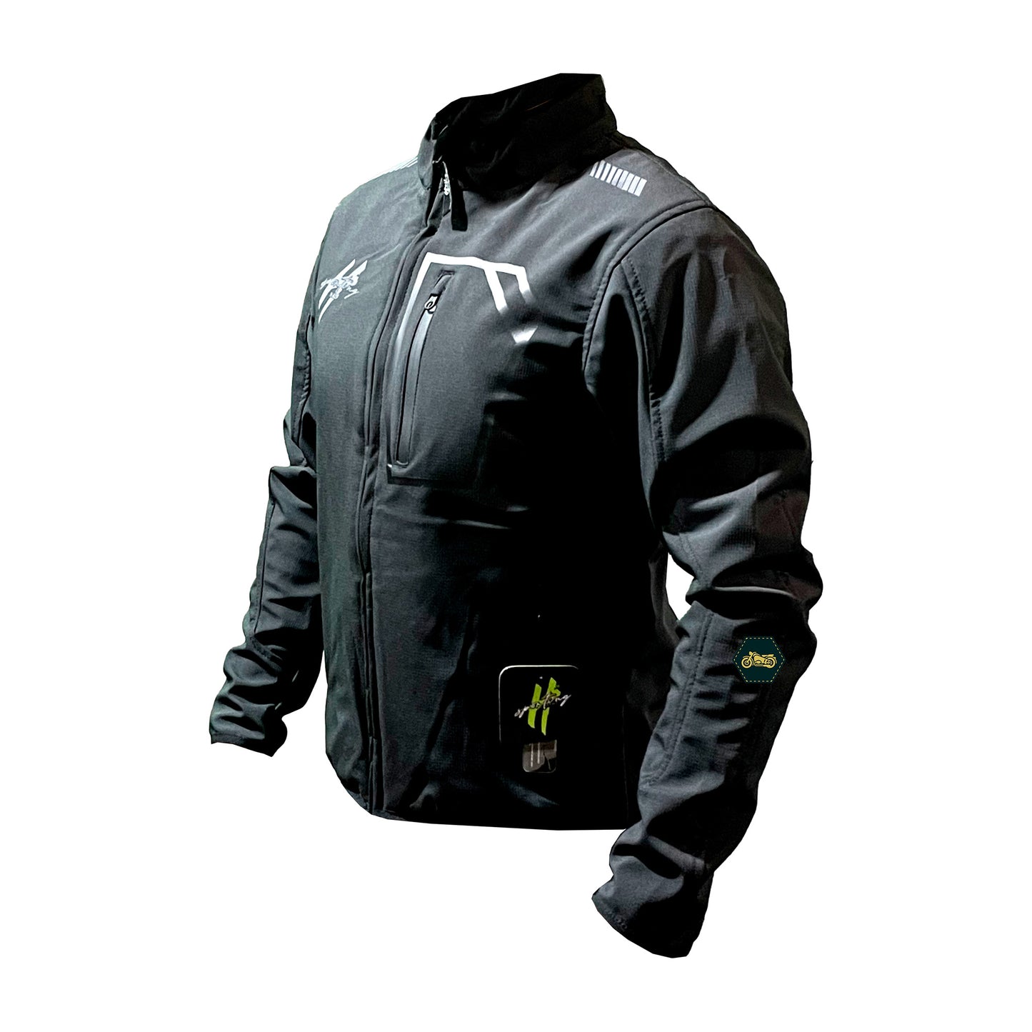 CHAMARRA PARA MOTOCICLISTA L NEGRO SOFTSHELL