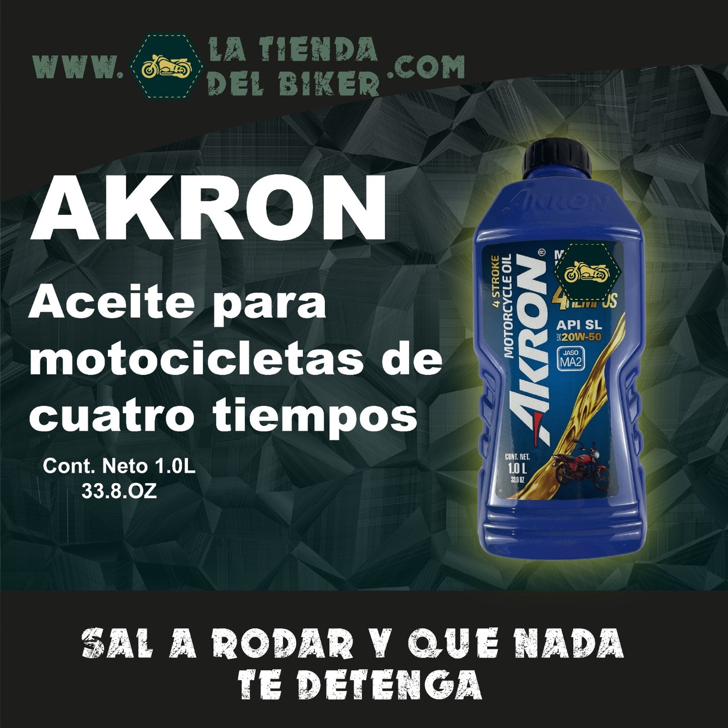 Aceite multigrado para motocicletas 4 tiempos Mineral 20w50