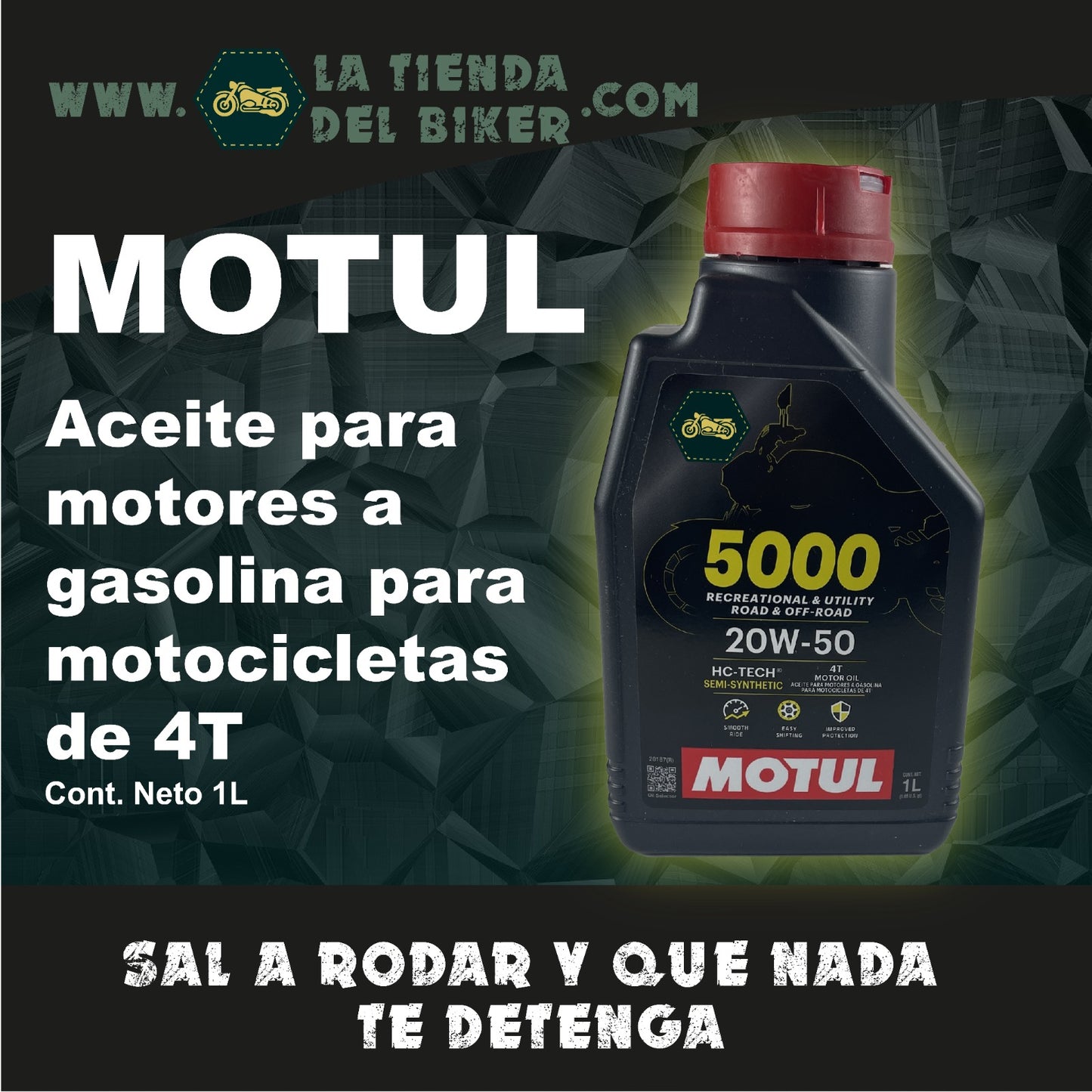 Aceite para motocicletas Motul mineral 5000 20w50