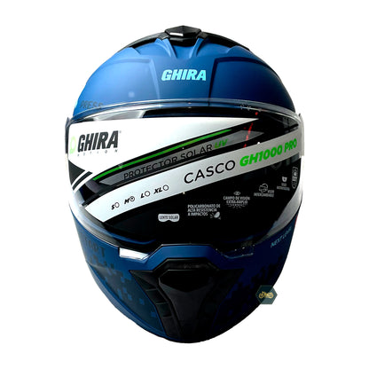 CASCO AZUL MATE GAMER CONTINUE ABATIBLE